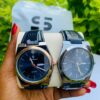 Poedagar leather wristwatch for men