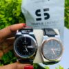 Poedagar leather wristwatch for men